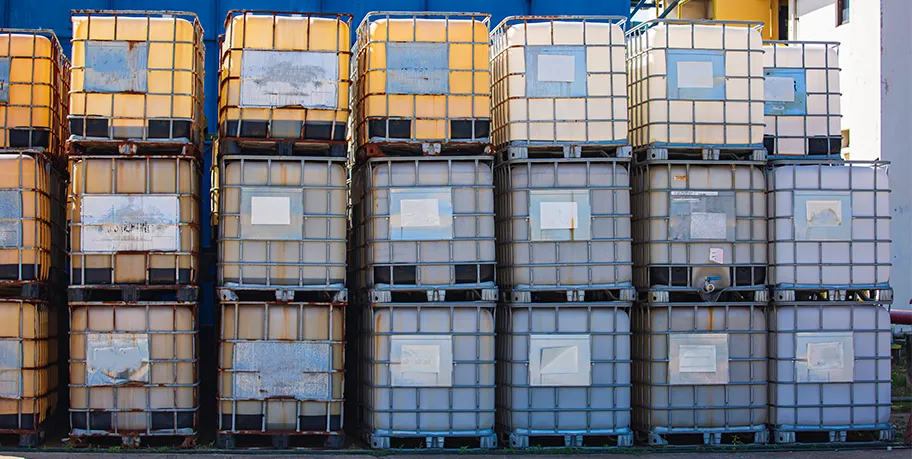 Storage of analytical grade hydrochloric acid